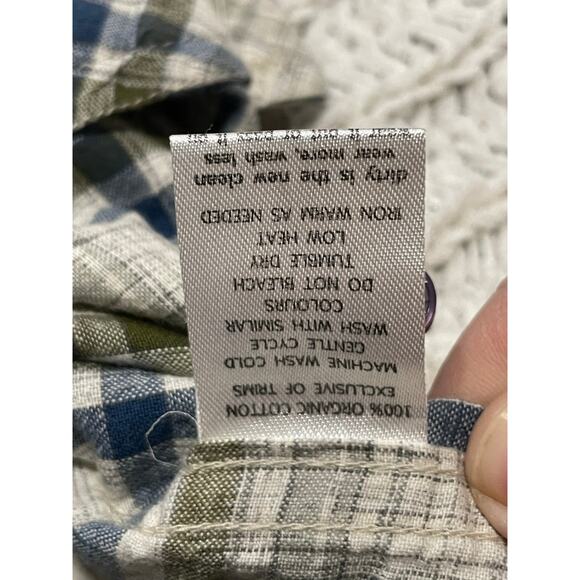 Horny Toad & Co Casual Button Down Shirt Plaid Mens Size XL 100% Organic Cotton - Picture 7 of 9